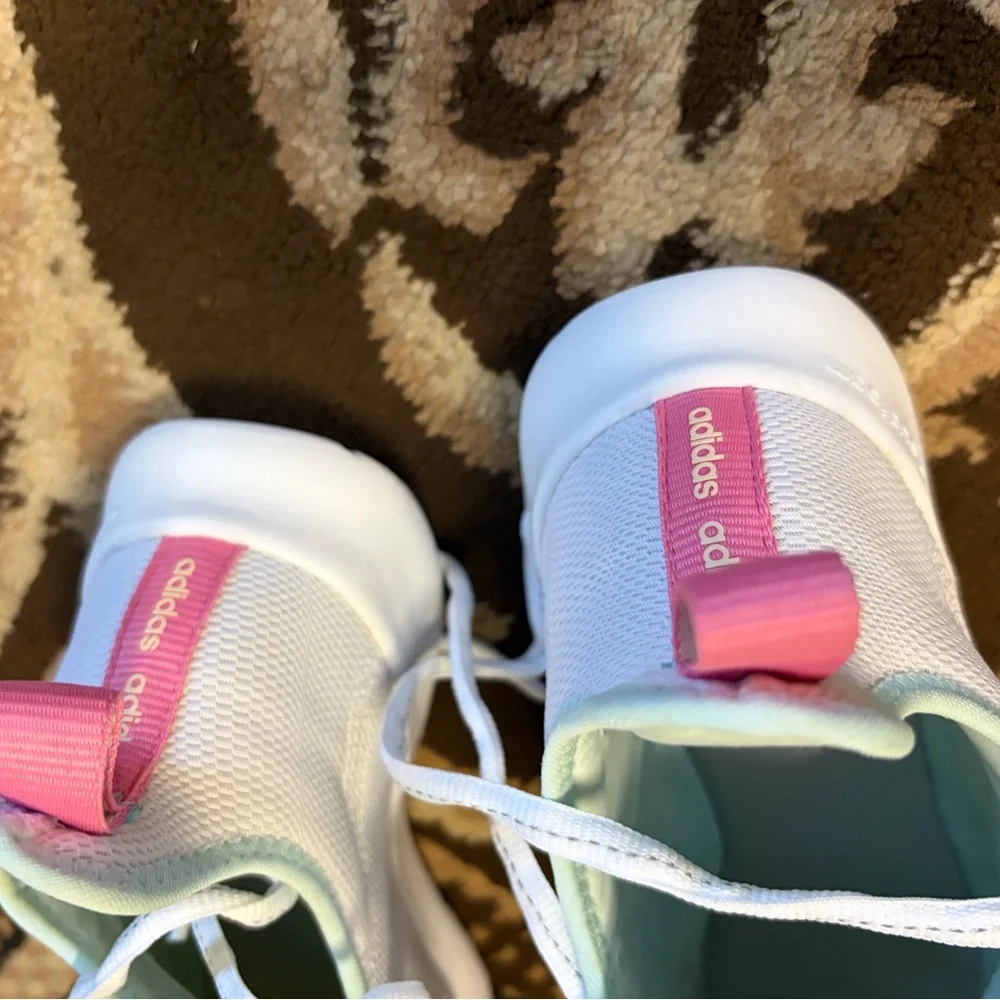 Adidas White Sneakers with Pink Highlights - Picture 5 of 5